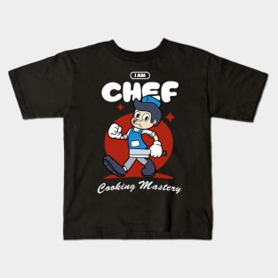 Retro Chef Cartoon Kids T-Shirt